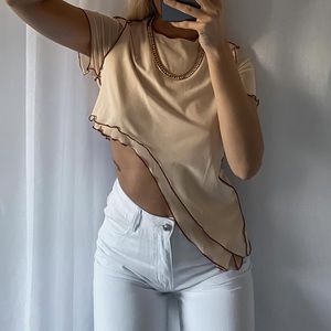 Princess Polly - In the Flow Top Ivory